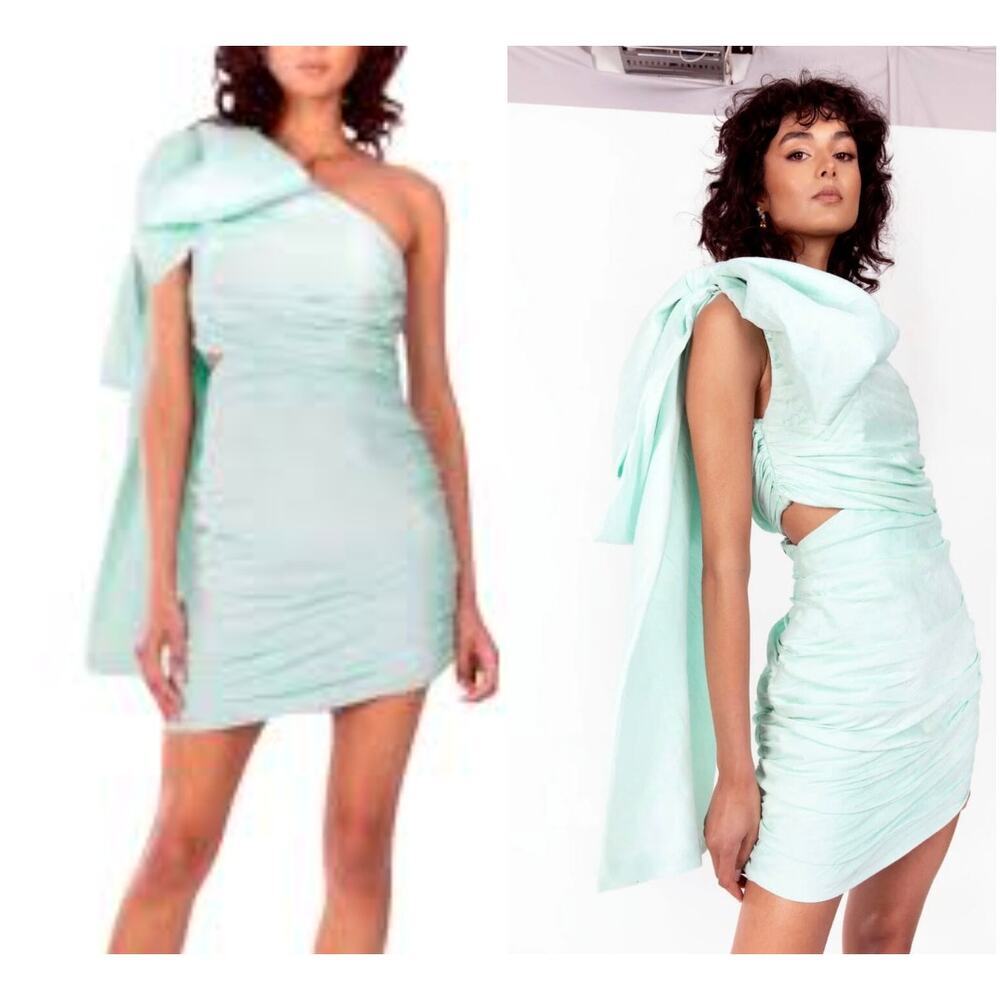 Anthropologie Helen O'Connor Light Blue Crest Dress New‎ Size US 4